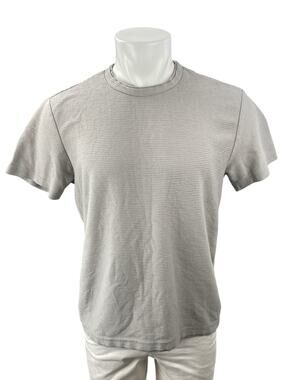 E.T.A Men's Gray Short Sleeve Crew Neck Basic Casual T Shirt Tee Top Size L